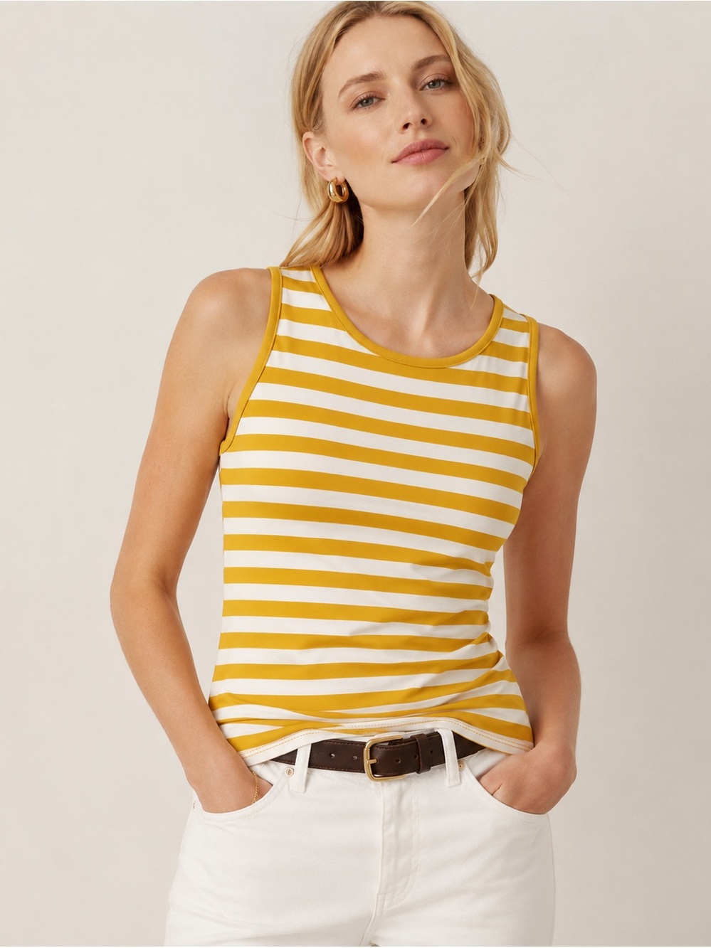 J. Crew 100% cotton striped tank Size Small